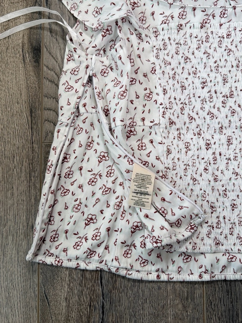 Free People White Floral Ruffle-Trim Camisole - Picture 7 of 8